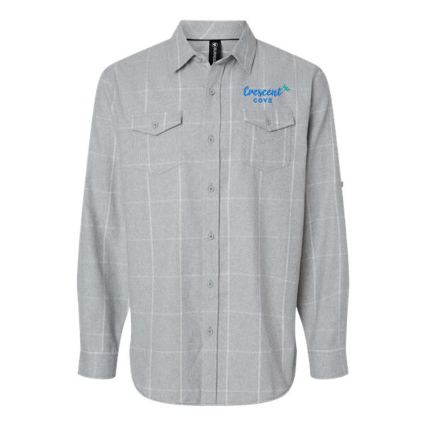 Burnside - Yarn-Dyed Long Sleeve Flannel Shirt - Embroidered Logo Thumbnail