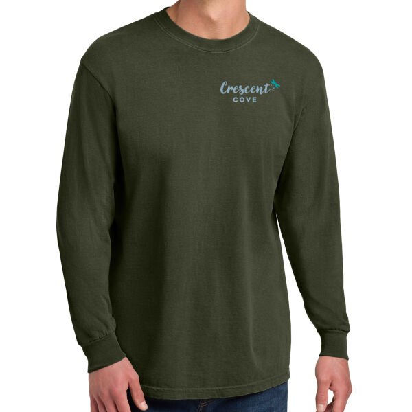 **CLOSEOUT ITEM** Heavyweight Ring Spun Long Sleeve Tee - Printed Logo Thumbnail