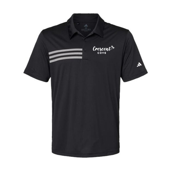 Adidas Men's 3-Stripes Chest Polo - Printed Logo Thumbnail