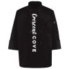 Ten Pearl Button Black Chef Coat Thumbnail