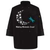 Ten Pearl Button Black Chef Coat Thumbnail