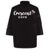 Ten Pearl Button Black Chef Coat Thumbnail